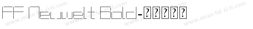 FF Neuwelt Bold字体转换